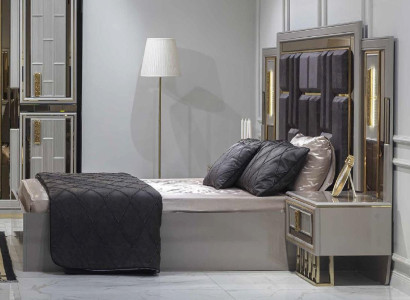 Betten Schlafzimmer Luxus Bettrahmen Design Polster Bett Designer Möbel Gold Neu