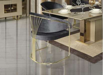 Stuhl schwarz Luxus Esszimmer schöne Möbel Design elegante Stühle moderne Holz