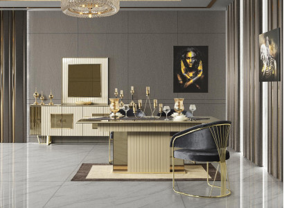 Komplett Set Esstisch 4x Stühle Esszimmer Set Ess Gruppe Holz Tisch Tische 5tlg