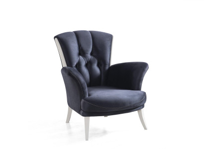 Sessel 1-Sitzer mit Textil Polsterung Luxus Design Sessel für Wohnzimmer