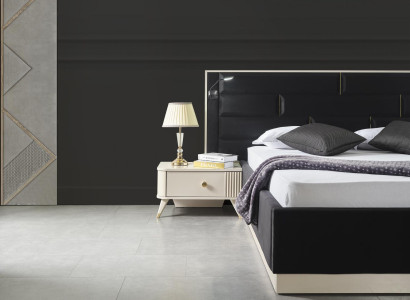 Moderner Nachttisch Beistelltisch Weiß Design Nachtkommode Nachtkonsole Möbel