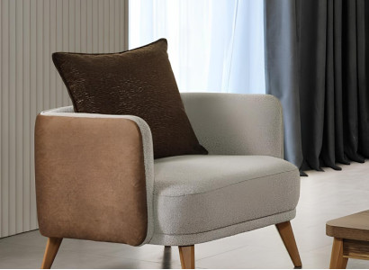 Luxus Polsterung Grauer Sessel Italienisches Design Design Moderne Möbel