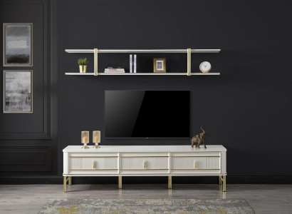 tv Ständer Kommode rtv Ständer Holztisch Wandregal modernes Design neu