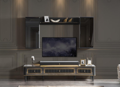 rtv Lowboard tv Ständer Sideboard Kommode Wohnzimmer Modern Holz Design Möbel