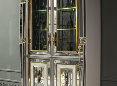 Luxus Vitrine Ausgefallene Möbel Schrank Vitrinen Glas Holz Schränke