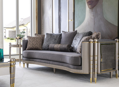 Luxus Dreisitzer xxl Sofa Big Couch Polster Möbel 260cm Design Einrichtung