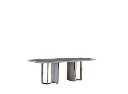 Esstisch Weiß Tisch Luxus Esszimmer Stil Elegantes Schön Metall Modern Neu