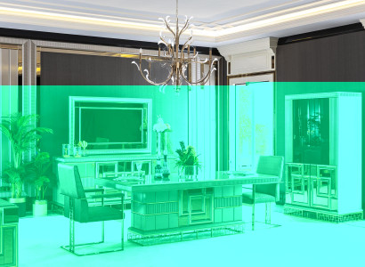 Elegantes Esszimmer Set Grau Esstisch 4x Stühle Anrichte Spiegel 8tlg.