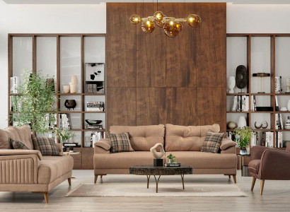 Komfortable Sofagarnitur 3+3+1 Gemütliche und Stilvolle Wohnzimmercouch