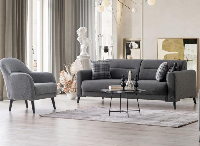 Komfortable 3+1 Sofagarnitur Stilvolles Design für gemütliches &elegantes Wohnen
