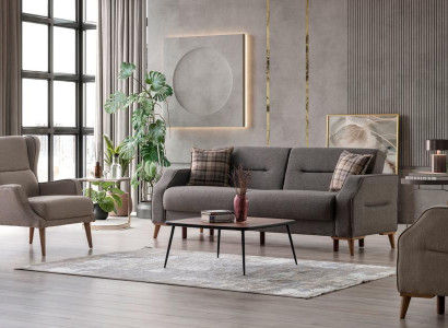 Komfortable Sofagarnitur 3+1 Sitze Stilvolles Design für entspanntes Wohnen