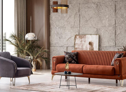 Elegante Sofagarnitur 3+1 Sitzer für modernen Komfort und stilvolles Wohnen