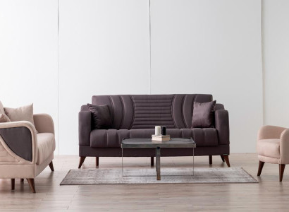 Komfortable Sofagarnitur 3+3+1 Sitzer Stilvolles Design für elegantes Wohnen