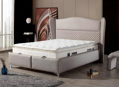 Luxuriöses Boxspringbett Elegantes Design für höchsten Komfort stilvolles Wohnen