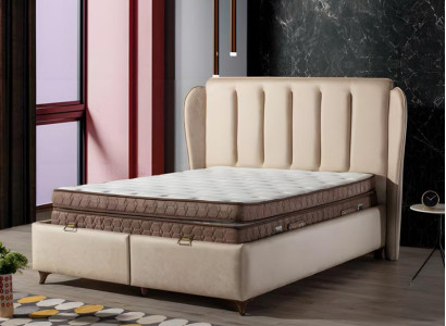 Luxuriöses Boxspringbett Elegantes Kopfteil für höchsten Komfort und Stil