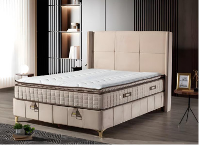 Luxuriöses Boxspringbett Elegantes Design für höchsten Komfort und Entspannung