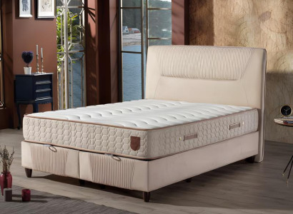 Luxuriöses Boxspringbett mit eleganter Struktur Modernes Design für Komfort