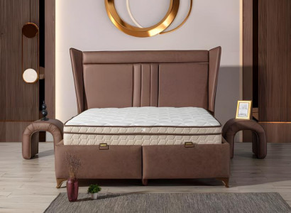 Elegantes Boxspringbett mit Stauraum Modernes Design für Komfort und Stil