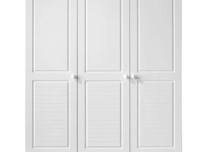 Moderner Kleiderschrank mit drei Türen und Schubladen Stilvolles Design