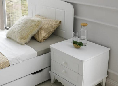 Nachttisch Modernes Design Zwei Schubladen Schlafzimmer Gästezimmer Stilvoll