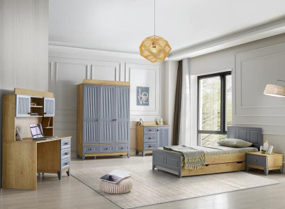 Set Kinderzimmer Gästezimmer Hotel Möbel Landhausstil Einrichtung 5-teilig