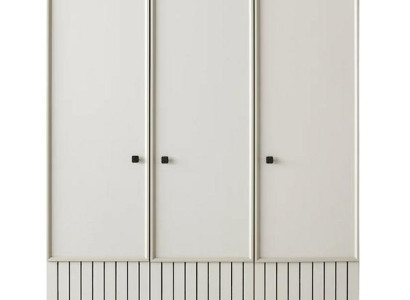 Kleiderschrank Modernes Design Elegante Schwarze Akzente Viel Stauraum Möbel