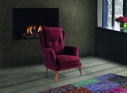 Sessel Wohnzimmer Luxus Möbel Modern Designe Rosa Einsitzer Relax Club