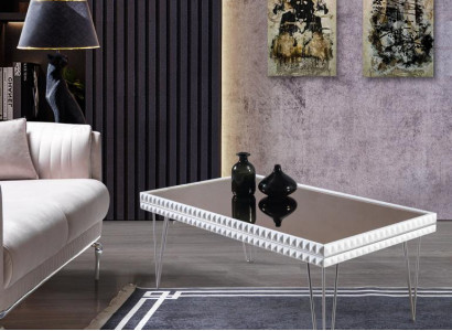 Couchtisch Luxus Modern Design Tisch Wohnzimmer Beistelltisch 111x64