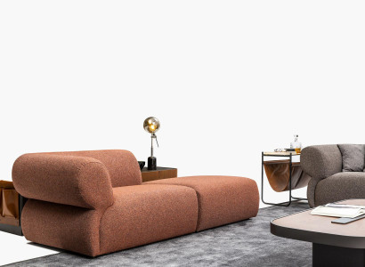 Brauner Polster Dreisitzer Luxus Wohnzimmer Sofa Modernes Design Couch