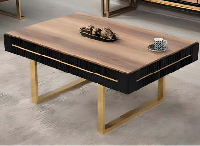 Couchtisch Kaffeetisch Sofatisch Beistelltisch Holz Braun Tisch Design