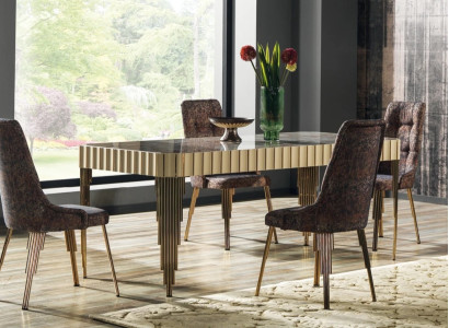 Modern Esstisch 4х Stühle Esszimmer Set Designer Garnitur 5tlg stil Tisch