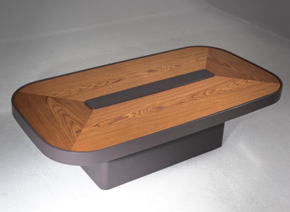 Moderner Couchtisch in elegantem Grau - stilvolles Wohnaccessoire neu