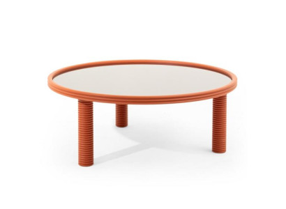 Eiche Massivholz-Couchtisch mit natürlicher Maserung in Wohnzimmer neu