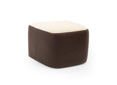 Stilvoll Braun Farbe Soft Hocker Kunstleder Perfekte Möbel in Wohnzimmer