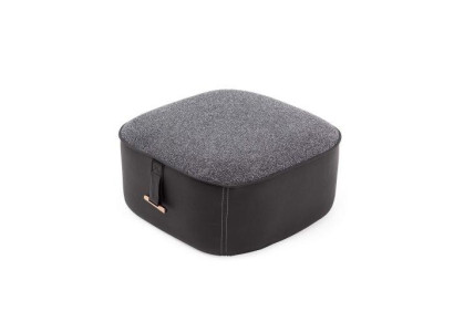 Stilvoll Grau Farbe Soft Hocker Kunstleder Perfekte Möbel in Wohnzimmer