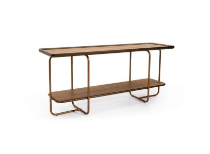 Stilvoll Konsolentisch Design Holz Luxus Tisch für Wohnzimmer Edelstahl