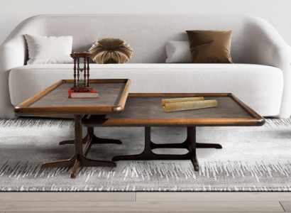 Schickes Set von 2x Quadratischen Couchtisch Set für Wohnzimmer Modern