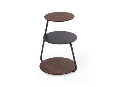 Dreistufiger Beistelltisch Wohnzimmer Ablagetische Moderner Holztisch