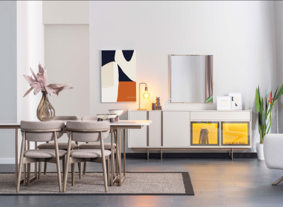 Moderner Weißer Esstisch Esszimmer Holz Luxuriöse Tische Robuste Möbel