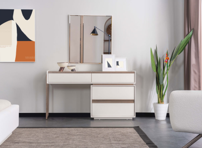 Weißer Schminktisch Designer Kosmetiktisch Schlafzimmer Robuster Tisch