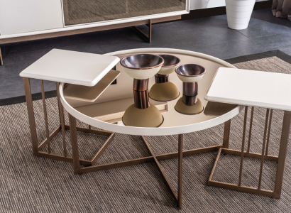 Moderne Wohnzimmer Couchtisch Garnitur Designer 2x Beistelltische 3tlg