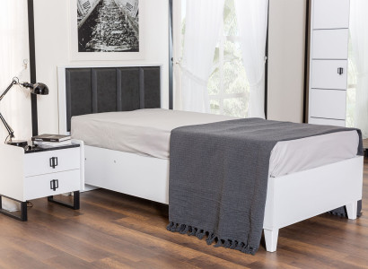 Designer Kinderbett Robustes Holzbett Kinderzimmer Einzel Polsterbetten