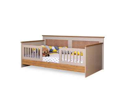 Luxuriöses Braunes Kinderbett Designer Funktionsbett Schlafzimmer Möbel