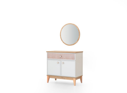 Modernes Kinderzimmer Möbel Set Designer Kommode Stilvoller Spiegel