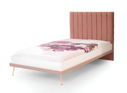 Exklusives Rosa Kinderbett Designer Holzbett Schlafzimmer Jugendbett