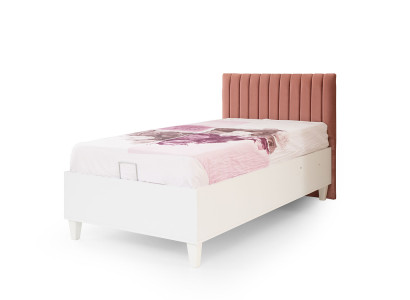 Polster Rosa Kinderbett Holzbett Ausziehbares Funktionsbett Einzelbett