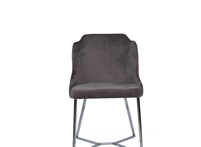 Grauer Stuhl Metallrahmen Esszimmer Stühle Luxus Lehnstuhl Einsitzer