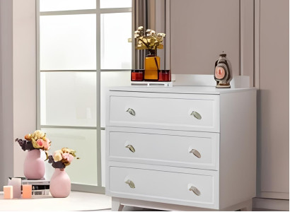 Kommode Designer Luxus Kommoden Möbel Holz Schrank Weiß Modern Sideboard