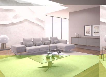 Ecksofa L-Form Grau Wohnzimmer Designer Polstermöbel Eck Möbel Neu