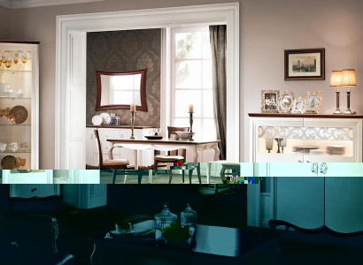 Komplett Sideboard Luxuriöses Eckvitrine Stilvoller Vorratsschrank Glasvitrine